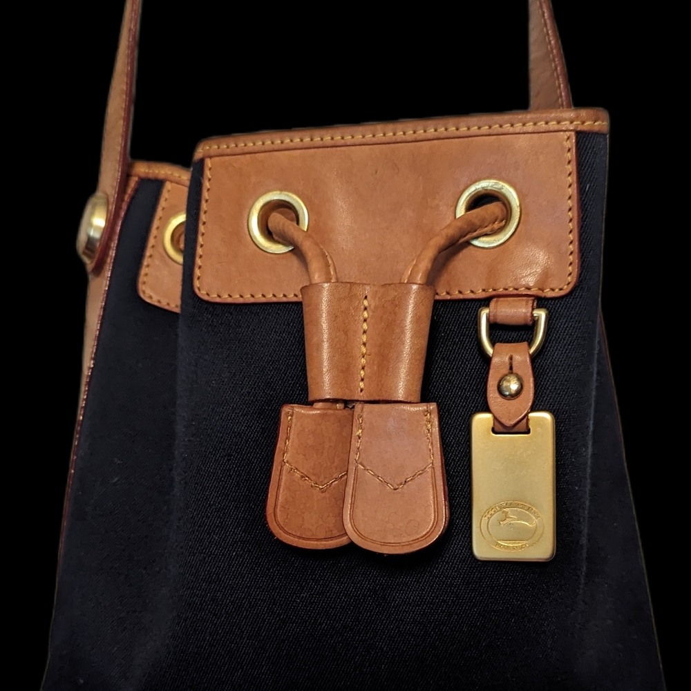 Dooney And Bourke Canvas Drawstring Bucket Bag - image 2